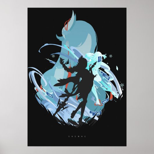 Shenhe Genshin Impact Poster (Voorkant)