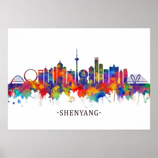 Shenyang China Skyline Poster (Voorkant)