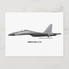 Shenyang J-16 Briefkaart