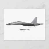 Shenyang J-16 Briefkaart (Voorkant)