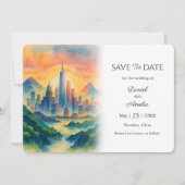 Shenzhen, China Bestemming Opslaan van de datum Ka Save The Date (Voorkant)