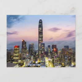  Shenzhen China Chinese Travel waterverf Briefkaart