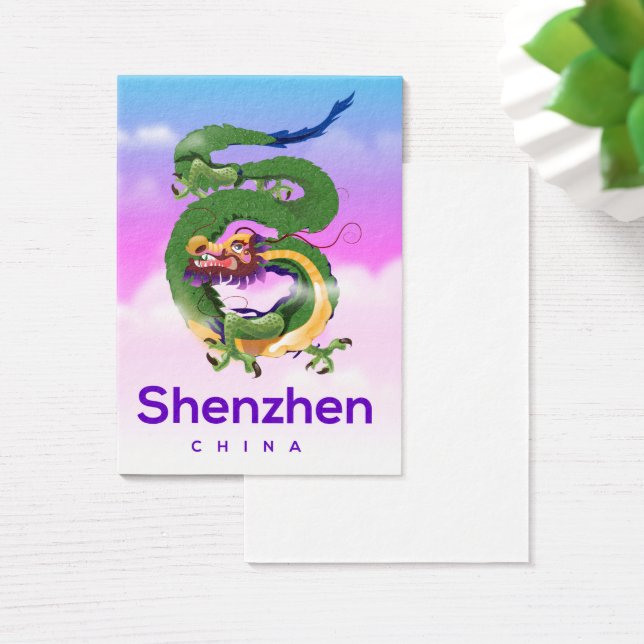 Shenzhen China Dragon-reisposter Visitekaartjes (Bureau)