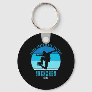 Shenzhen China Skateboarder Urn Skateboarden Sleutelhanger