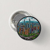 Shenzhen stad ronde button 3,2 cm (Voorkant /achterkant)