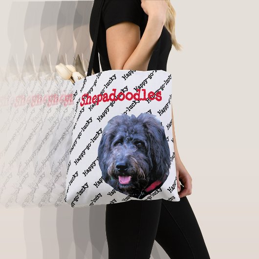 Shepadoodles Unconditional Love Happy-go-luck Tote Bag