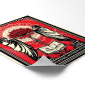 Shepard Fairey Scherm Print Kennis Actie Rood (Hoek)