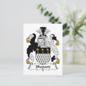 Shepard Family Crest Briefkaart (Staand voorkant)