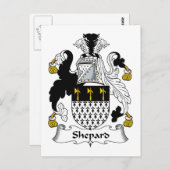 Shepard Family Crest Briefkaart (Voorkant / Achterkant)