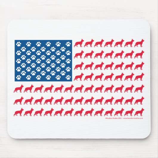 Shepard-Flag Patriotic Muismat (Voorkant)