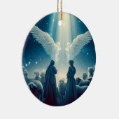 Shepard kijkt Kerstmis Keramisch Ornament (Rechts)