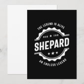 Shepard Persoonlijke naam Birthday Gift Kaart (Voorkant / Achterkant)