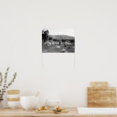 Shepherd and sheep outside of Bethlehem Poster (Keuken)