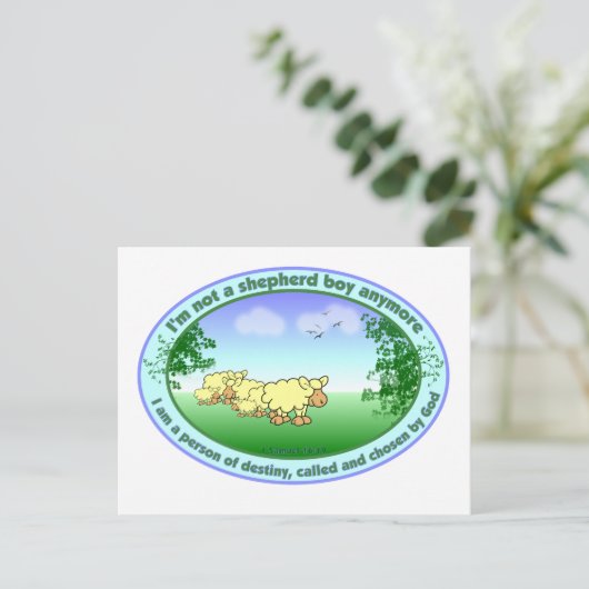 Shepherd Boy Briefkaart (Staand voorkant)