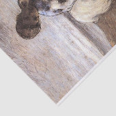 Shepherd Boy met Lamb van Giovanni Segantini Tissuepapier (Detail)