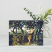 Shepherd Boy Playing the Flute Kaart (Staand voorkant)