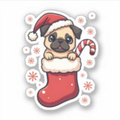 Shepherd Caroling Night Sticker (Voorkant)
