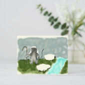 Shepherd Cat Briefkaart (Staand voorkant)