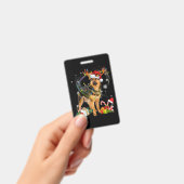 Shepherd Christmas Dog Badge (Handheld)