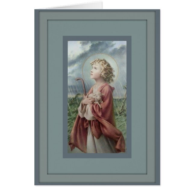 Shepherd Christus Child Lamb Personeel (Voorkant)