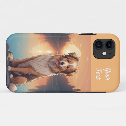Shepherd Collie by Lake Case-Mate iPhone Case (Achterkant (horizontaal))