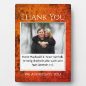 Shepherd DANK JE PASTOR Photo Plaque Fotoplaat (voorkant)