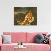 Shepherd die een Flute speelt Canvas Afdruk (Insitu (Woonkamer))