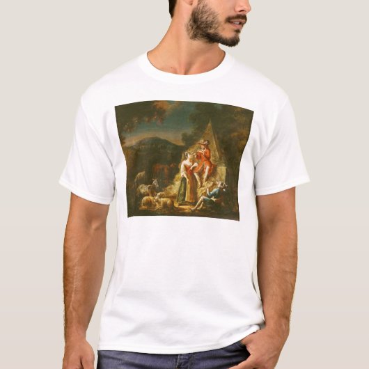 Shepherd die een Flute speelt T-shirt (Voorkant)