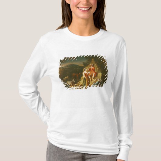 Shepherd die een Flute speelt T-shirt (Voorkant)