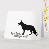 Shepherd Dog Dank u Kaart (Gele Bloem)