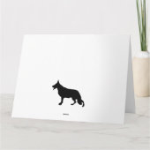 Shepherd Dog Dank u Kaart (Achterkant)