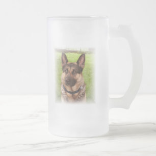 Shepherd Dog Frosted Beer Mok