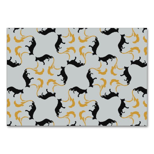 Shepherd dog silhouette kaart (Achterkant)