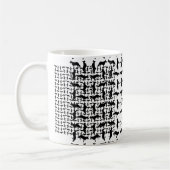 Shepherd dog silhouette koffiemok (Links)