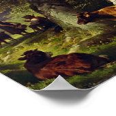 Shepherd en Koe Herd bij de Pond Poster (Hoek)