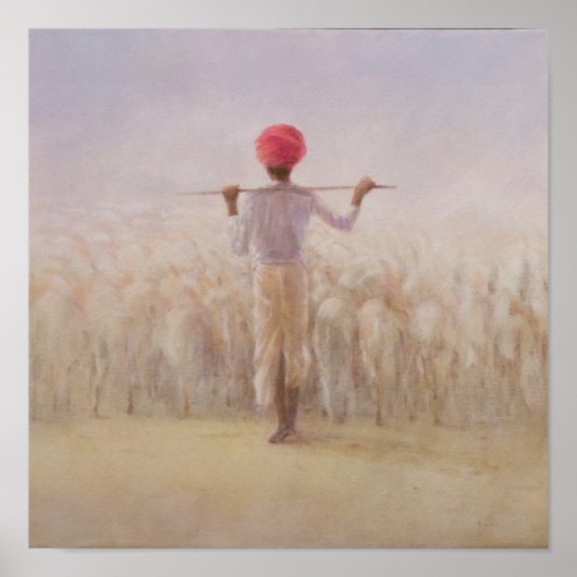 Shepherd en koppel poster (Voorkant)