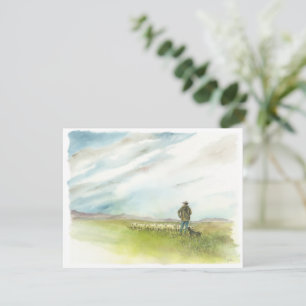 Shepherd en schaap All Occasion Note Card Bedankkaart