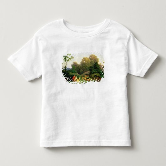 Shepherd en Shepherdess in een Duits landschap Kinder Shirts (Voorkant)