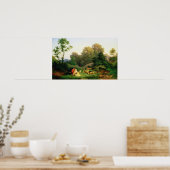 Shepherd en Shepherdess in een Duits landschap Poster (Keuken)