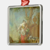 Shepherd en Shepherdess Metalen Ornament (Links)