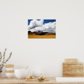 Shepherd en zijn kudde in de Peruaanse Andes Poster (Keuken)