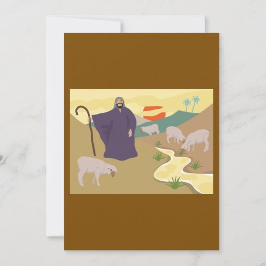 Shepherd en zijn kudde kaart (Voorkant)