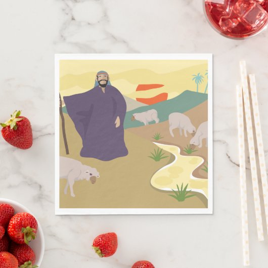 Shepherd en zijn kuddes Napkins Servet (Insitu)