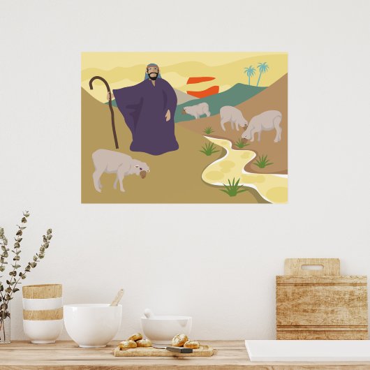 Shepherd en zijn Poster van kuddes (Keuken)