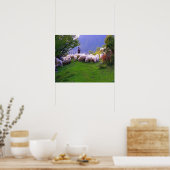 Shepherd en Zijn Sheep Poster (Keuken)