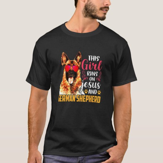 Shepherd German Shepard Shepherd Dog K9 T-shirt (Voorkant)