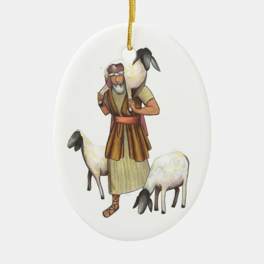 Shepherd Keramisch Ornament (Voorkant)