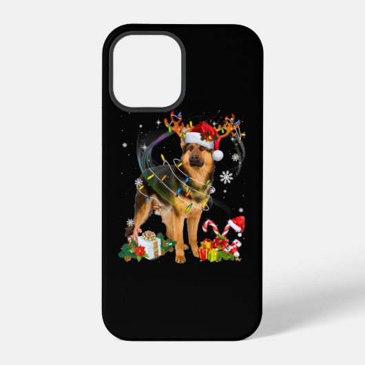 Shepherd Kersthond iPhone Hoesje (Achterkant)