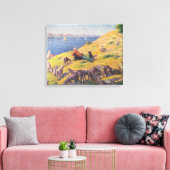 Shepherd Kijken naar het Zee (door Maximilien Luce Canvas Afdruk (Insitu (Woonkamer))