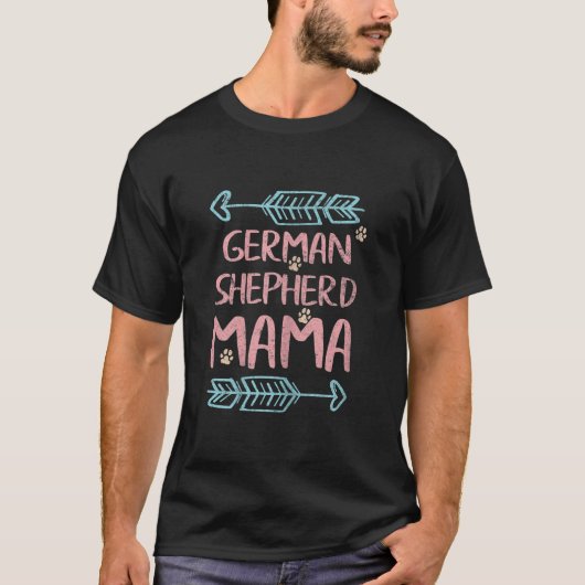 Shepherd Lover Owner Funny Dog Ma Gift German Sh T-shirt (Voorkant)
